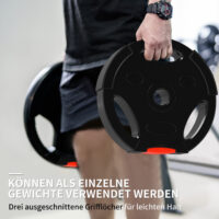 Gewichtsplatten Set für Hanteltraining und Fitness 30kg