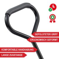 Schwerlast-Bollerwagen mit Gitterwänden und großer Ladekapazität.