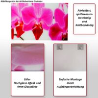 Glasbild Wandbild Poster Harmony 40x60 cm fürs Wohnzimmer