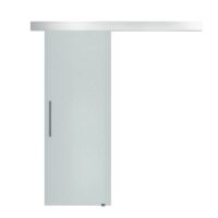 Glasschiebetür satiniert mit Griffstange 90x205cm