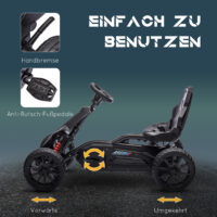 Go-Kart Tretfahrzeug mit Handbremse Outdoor für Kinder 3-8 Jahre