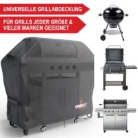 Große, langlebige Grillabdeckung mit UV- und Wetterschutz.