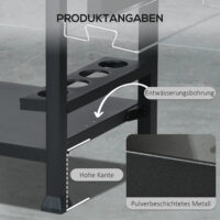Grillstation Grillwagen mobil mit Zubehör Outdoor schwarz silber