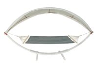 Hängematte mit Gestell FSC-zertifiziert 420cm weiss, grau