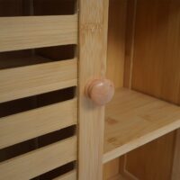 Hängeschrank Badschrank Badezimmerschrank Bambus 60x50x19cm