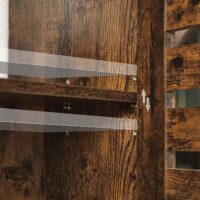 Weißer Hängeschrank mit zwei Türen, 60x20x70 cm groß, ideal für zusätzlichen Stauraum.