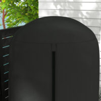 Hängesessel-Abdeckung Ø128x190 cm, wasserdicht mit UV-Schutz, Farbe Schwarz.