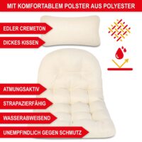 Wetterfester Hängesessel in Rattan-Optik, drehbar und leicht klappbar.