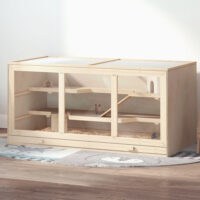 Naturholz-Hamsterkäfig, 115x57x55cm.