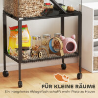 Hamsterkäfig mit 3 Ebenen und Zubehör für Kleintiere