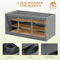 Hamsterkäfig abschliessbar pflegeleicht für Kleintiere aus Holz