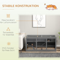 Hamsterkäfig abschliessbar pflegeleicht für Kleintiere aus Holz