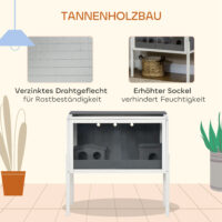 Hamsterkäfig gross für Zwerghamster aus Holz und Acryl