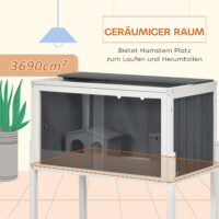 Hamsterkäfig gross für Zwerghamster aus Holz und Acryl