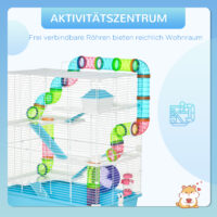 Hamsterkäfig mehrstöckig mit Zubehör für Hamster und Mäuse