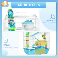 Hamsterkäfig mehrstöckig mit Zubehör für Hamster und Mäuse