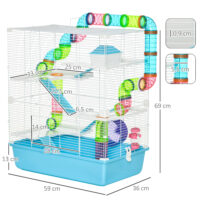 Hamsterkäfig mehrstöckig mit Zubehör für Hamster und Mäuse