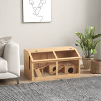 Hamsterkäfig mit Plattform Hängebrücke und Hütte für Hamster