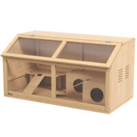 Hamsterkäfig mit Plattform Hängebrücke und Hütte für Hamster