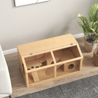 Hamsterkäfig mit Plattform Hängebrücke und Hütte für Hamster