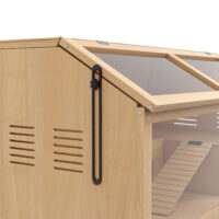 Hamsterkäfig mit Plattform Hängebrücke und Hütte für Hamster