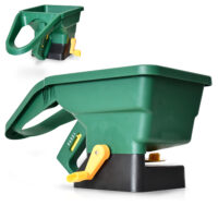 Handlicher 3L-Streuwagen mit einstellbarer Streubreite für Saatgut, Dünger oder Salz.