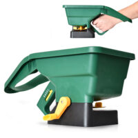 Handlicher 3L-Streuwagen mit einstellbarer Streubreite für Saatgut, Dünger oder Salz.