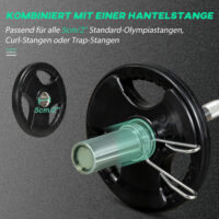 Hantelscheiben 2er Set mit Griffen und Gummimantel bodenschonend 10kg
