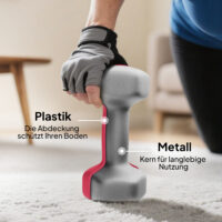 Hantelset Kurzhanteln 3 Paar mit Ständer für Fitness 1-5kg