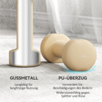 Hantelset Hexagon mit Koffer für Krafttraining 0,5-10kg Gusseisen