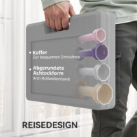 Hantelset Hexagon mit Koffer für Krafttraining 0,5-10kg Gusseisen