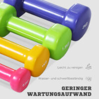 Tragbares und vielseitiges Hantelset mit Koffer (4 Paare).