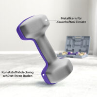 Hantelset Kurzhanteln Gewichte 6er Set für Fitness 1kg 2kg 3kg