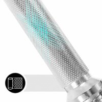 Hantelset mit zwei 10-kg-Gewichten, nutzbar als Kurzhanteln oder Langhantel.