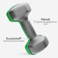 Hantelset mit Ständer 6 Kurzhanteln für Fitness und Training