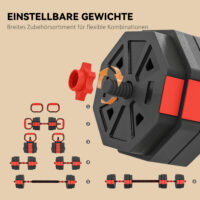 Hantelset verstellbar für Krafttraining zuhause 25kg