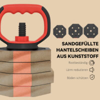 Hantelset verstellbar für Krafttraining zuhause 25kg