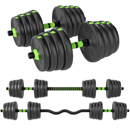 Hantelset Kurzhantel Langhantel verstellbar für Krafttraining 30kg