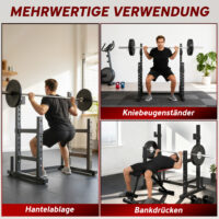 Hantelständer für Hantelscheiben und Langhanteln 300kg Stahl