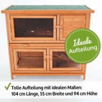 Hasenstall Kaninchenstall Mukkel ~ 2 Etagen