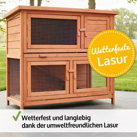 Hasenstall Kaninchenstall Mukkel ~ 2 Etagen