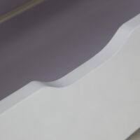 Hausbett Kinderbett 90x200cm aus Holz Weiss