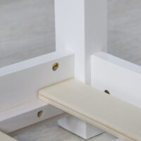 Hausbett Kinderbett 90x200cm aus Holz Weiss