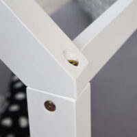 Hausbett Kinderbett 90x200cm aus Holz Weiss