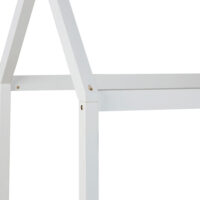 Hausbett Kinderbett 90x200cm aus Holz Weiss