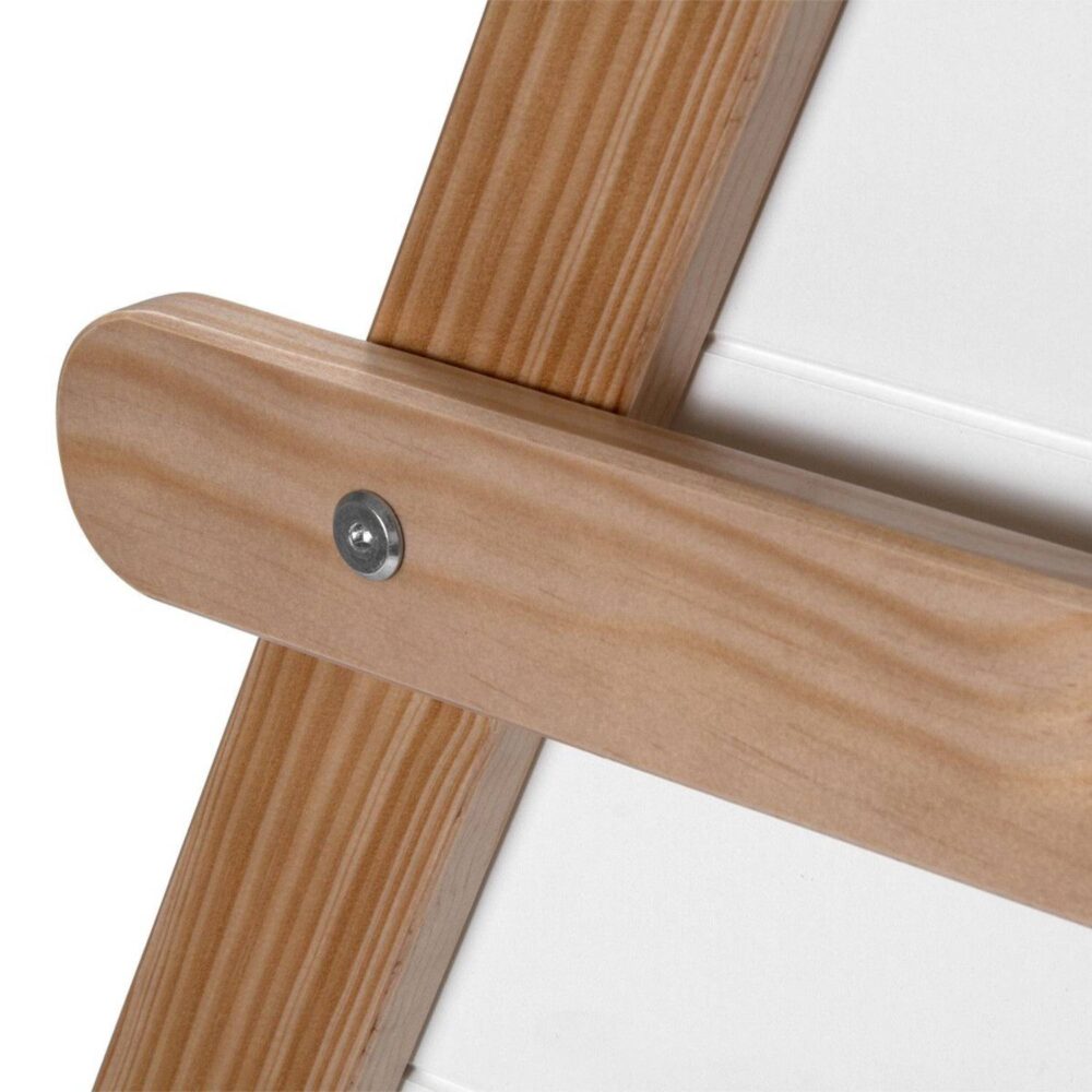 Hausbett Kinderbett 90x200cm aus Holz Weiss-Natur