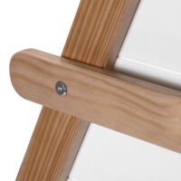 Hausbett Kinderbett 90x200cm aus Holz Weiss-Natur