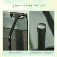 Graues Haustierbett mit Baldachin, 122x92x108cm.