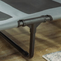 Graues Haustierbett mit Baldachin, 122x92x108cm.