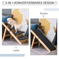 Haustiertreppe 2-in1 Hunderampe Katzentreppe